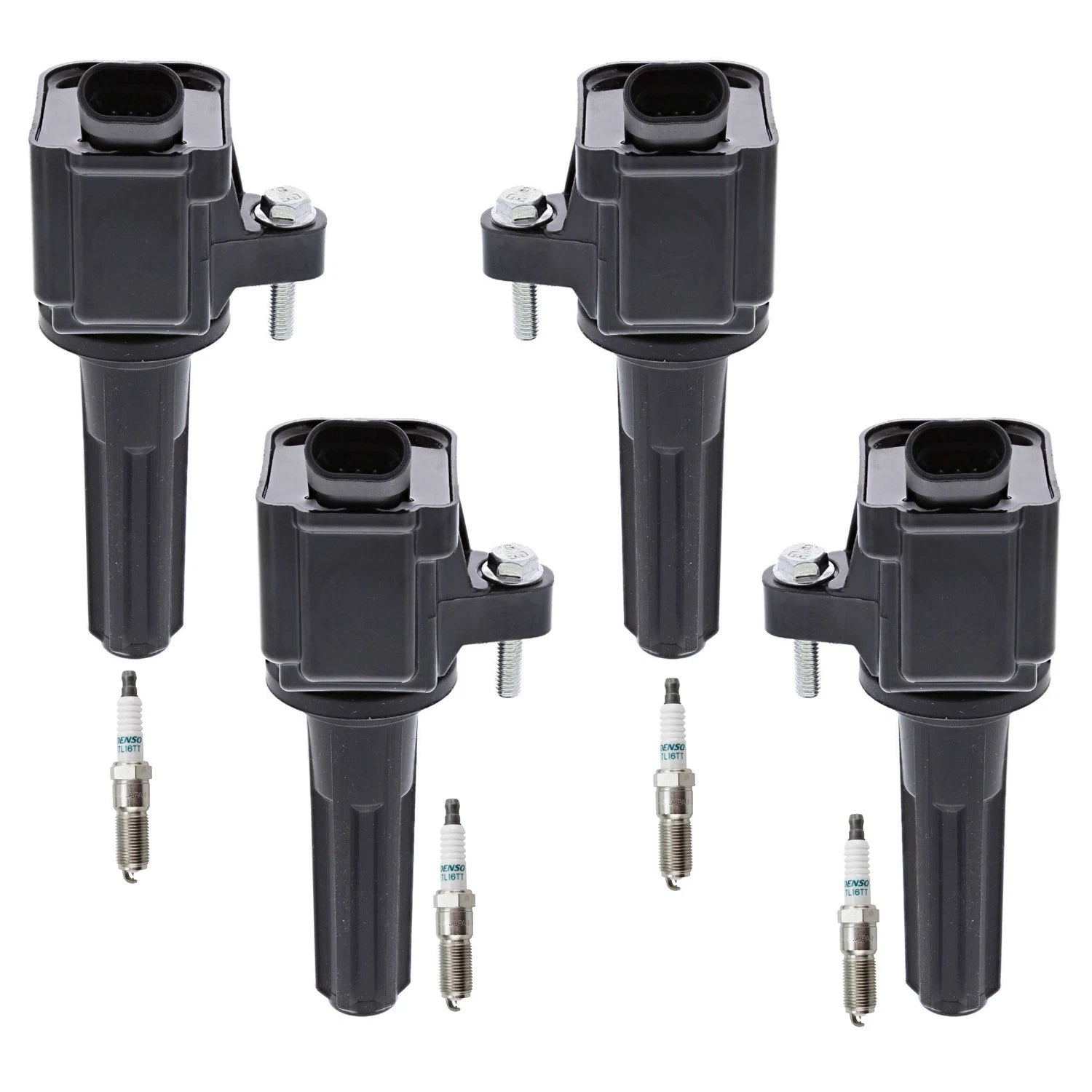 Set of 4 Ignition Coils & Iridium TT Spark Plugs for Colorado Canyon (2004–2012)