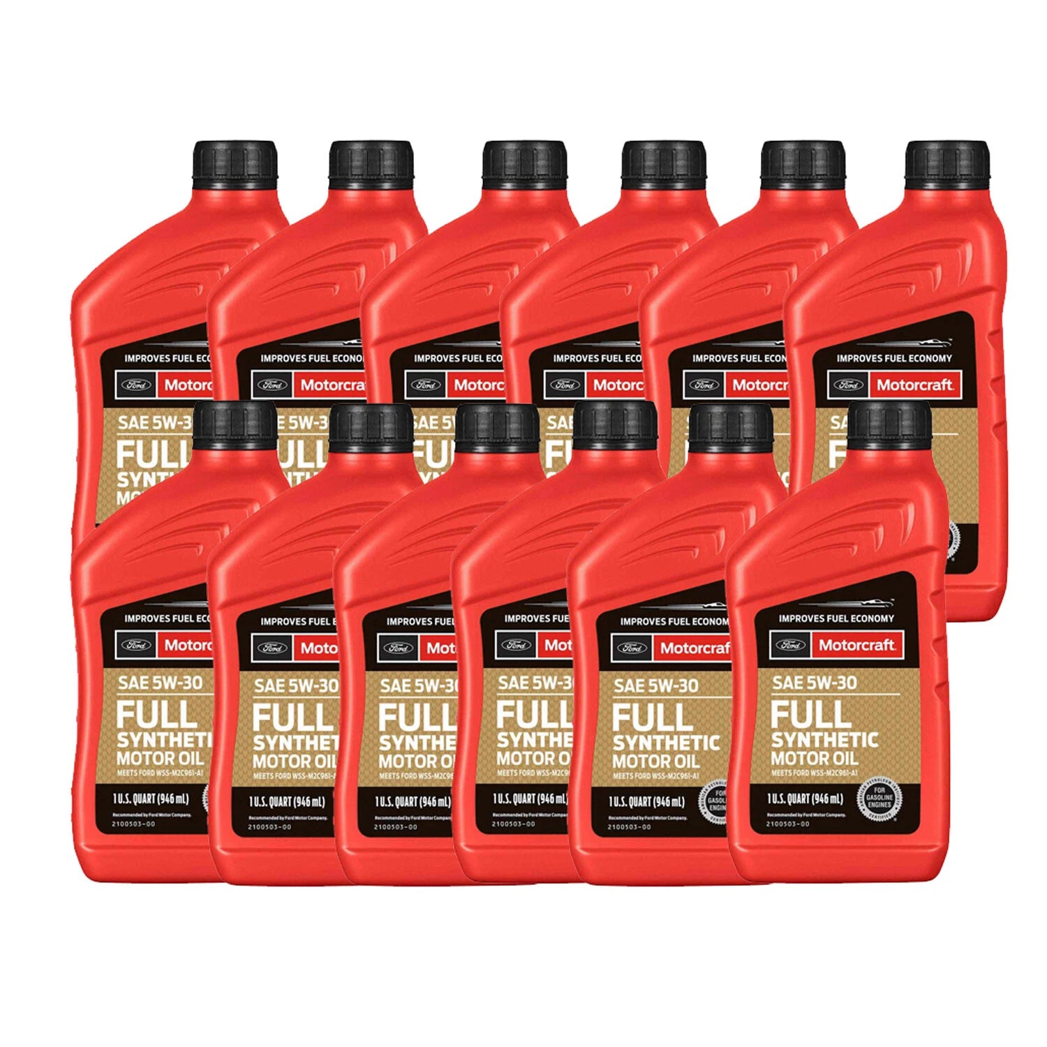 12 Quarts 5W-30 Engine Oil for Ford Lincoln Mercury (Motorcraft)