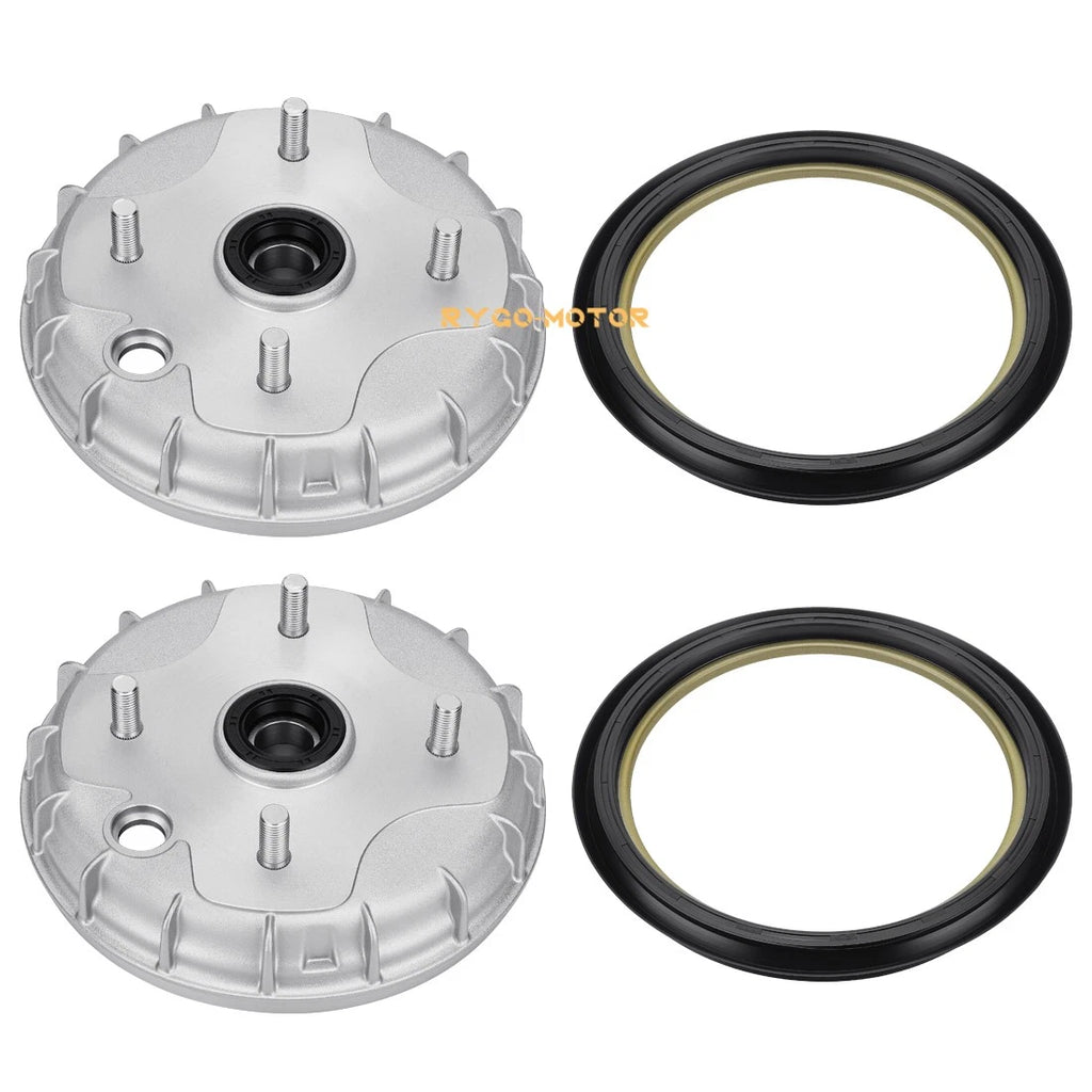 2 Front Brake Drum & Dust Seal for Honda Rancher 350 TRX350TE TRX350TM (2000–2006)