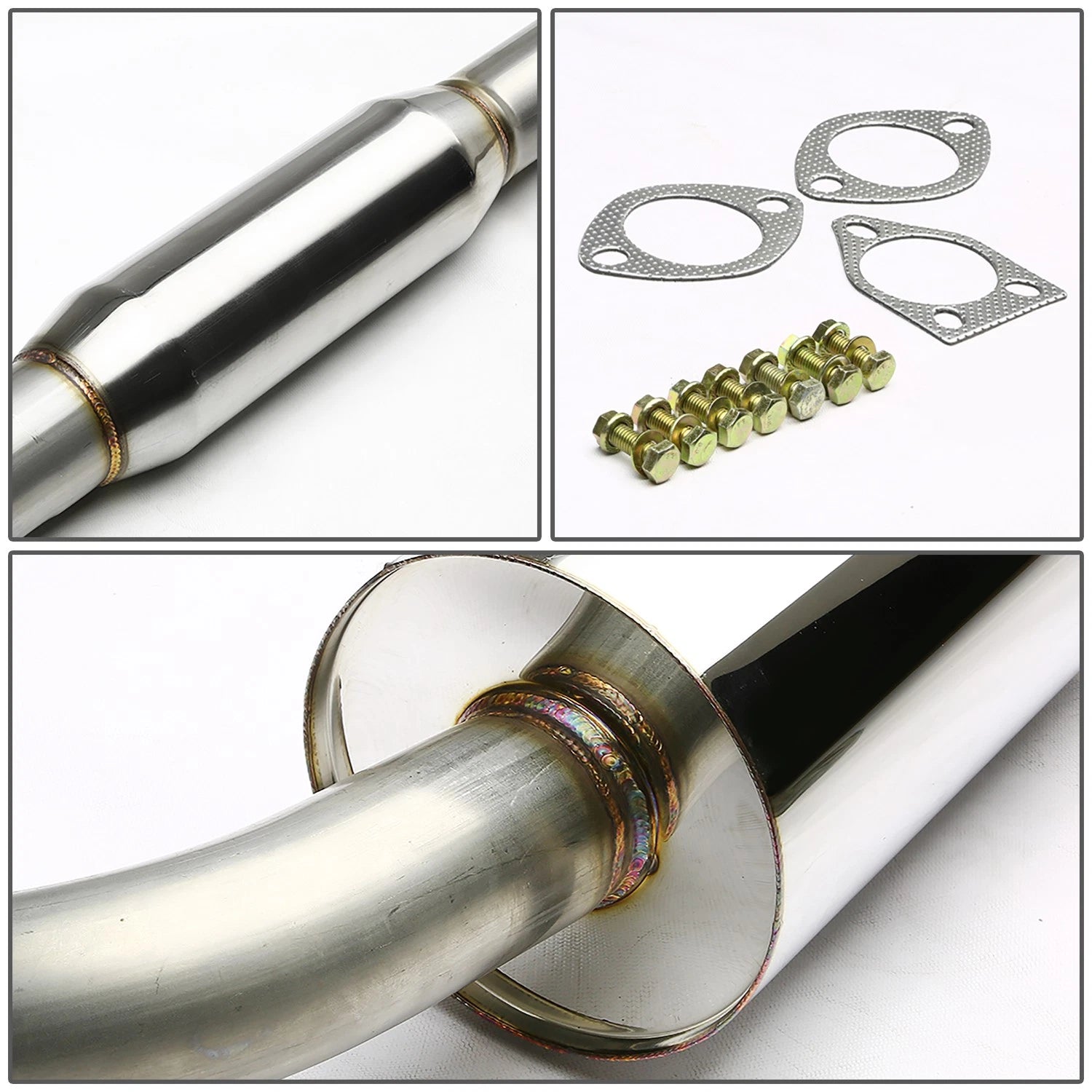 4" Double Walled Muffler Tip Catback Exhaust for Mitsubishi Eclipse (2000–2005)