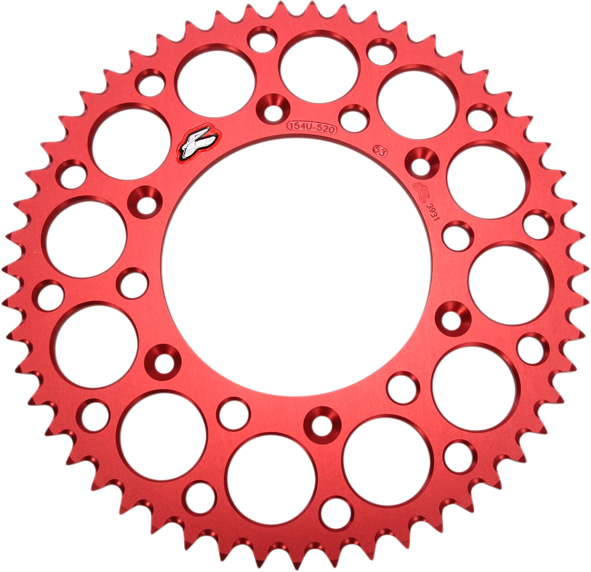 53 Tooth Aluminum Rear Sprocket for Honda (154U-520-53GRRD)