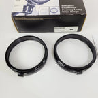 Defiance 4" Auxiliary Lamp Trim Rings for Harley-Davidson (Black Anodized) 61400354