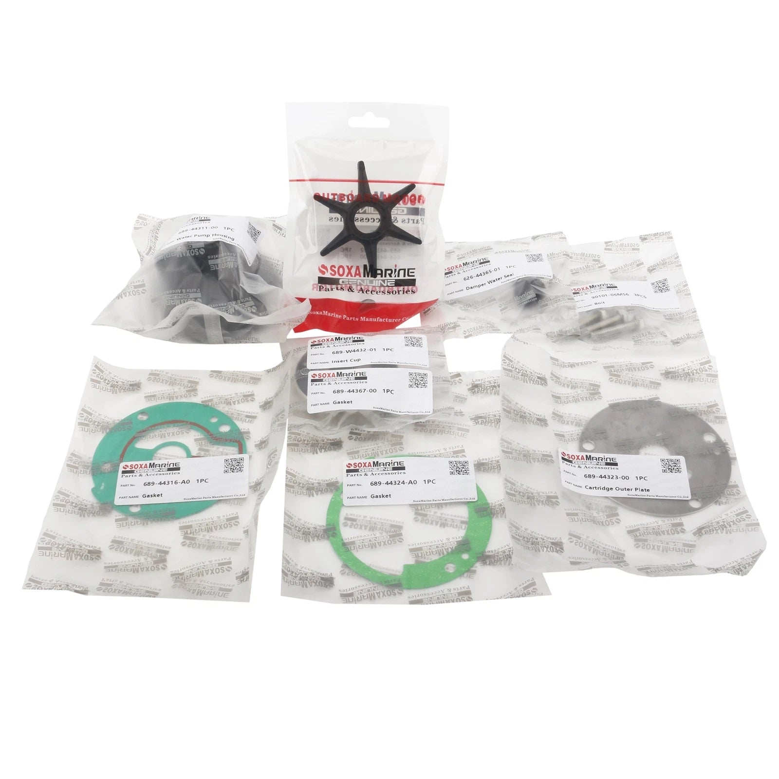Water Pump Rebuild Service Kit for Yamaha Outboard (689-W0078-A4)