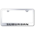 Stainless Steel License Plate Frame - Officially Licensed for Chevrolet Suburban