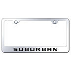 Stainless Steel License Plate Frame - Officially Licensed for Chevrolet Suburban
