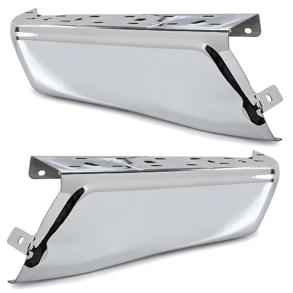 Set of 2 Chrome Bumper Face Bar End Caps for Ford F150 (2015–2020)