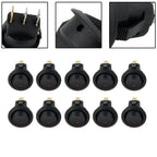 10pcs 3 Pin 12V Round Rocker Red LED SPST Switch for Car Boat