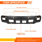 Front Bumper Face Bar for Chevy Silverado 1500 (2014–2015) w/ Fog Lamp Holes