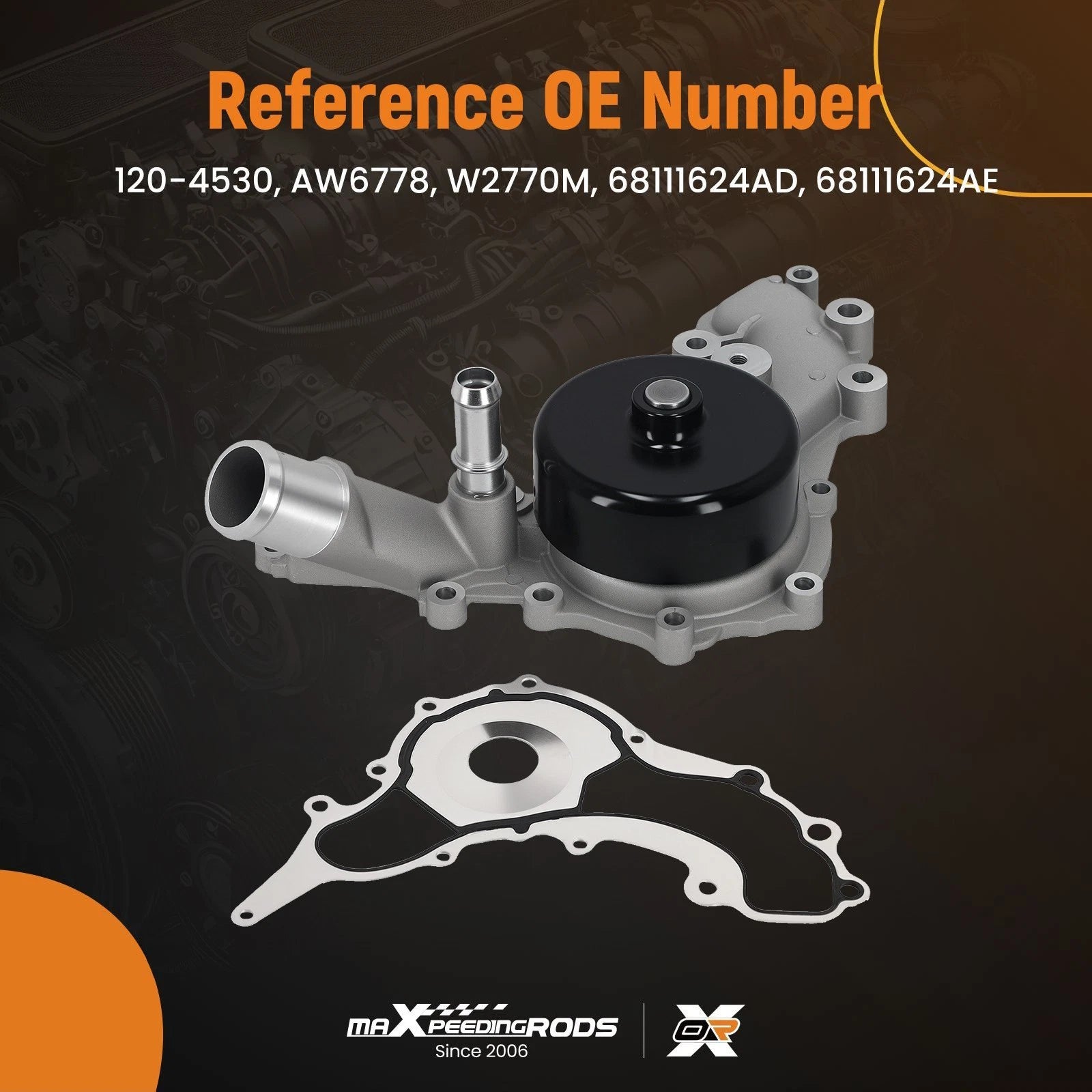 Water Pump Assembly for Jeep Cherokee V6 (2014–2022) 3.2L