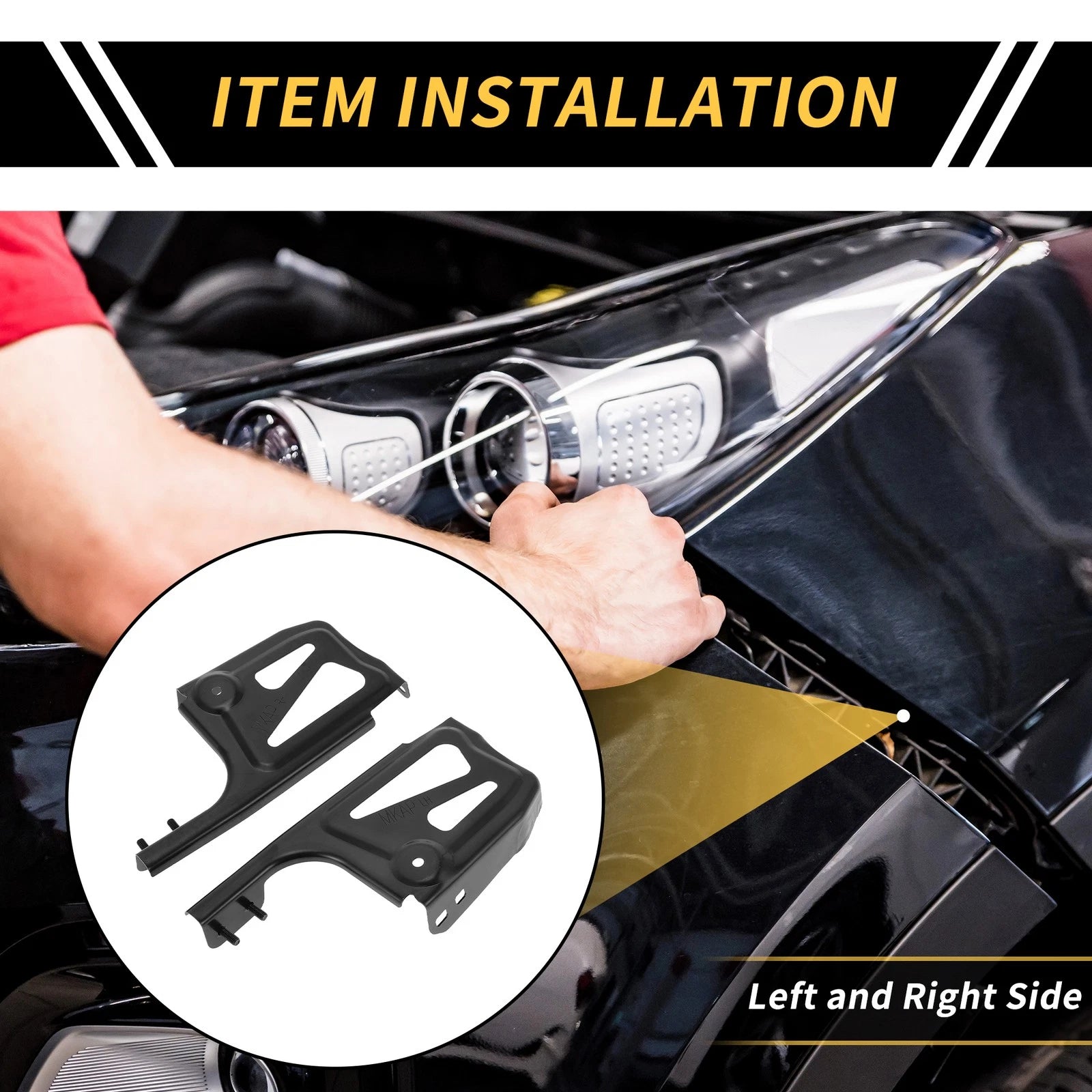 Pair Front Bumper Support Bracket for Toyota Tacoma (2016–2021) No. 5327404040