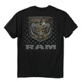 Licensed Dodge Ram Trucks Logo Camouflage Black T-Shirt for Men (Unisex)
