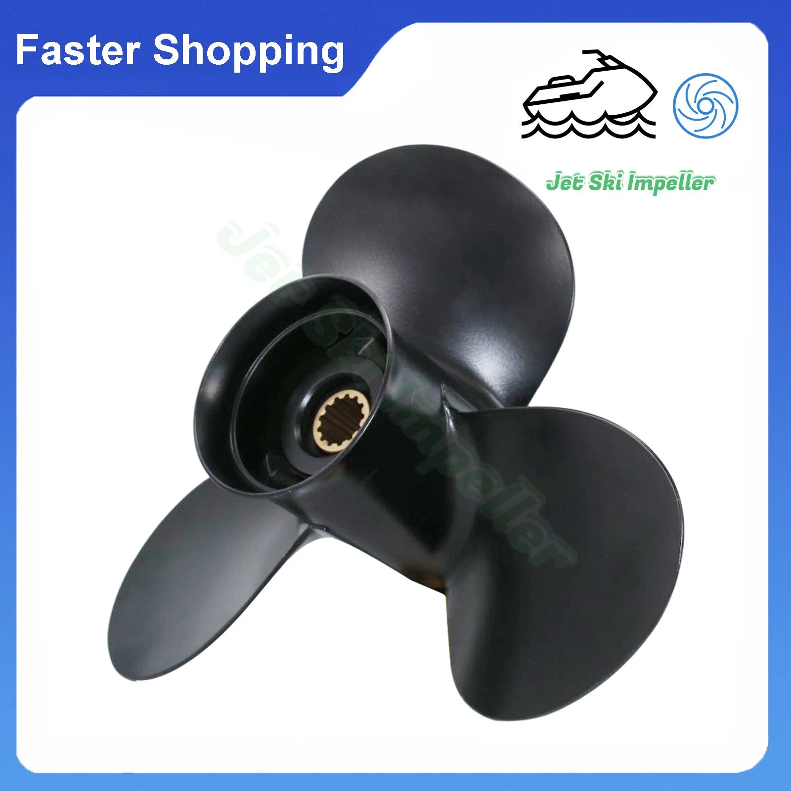 11.1 x 13 Outboard Propeller for Tohatsu 35-50HP (13 Spline, Aluminum, 13" Pitch)