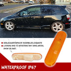 2X Amber Lens Front Bumper Side Marker Lights for Honda Civic Si (2002–2005)