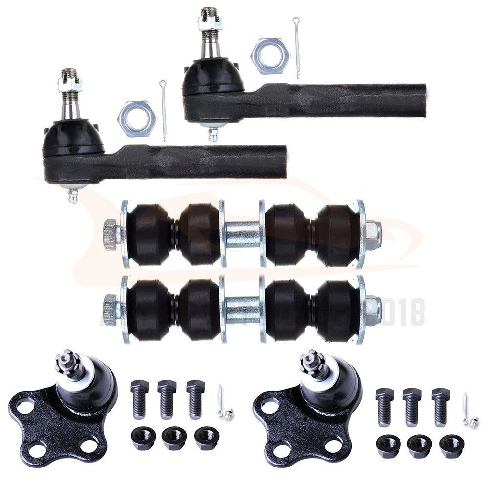 Set of 6 Suspension Ball Joints Sway Bar Tie Rods for Chevy Cavalier (1997–2004)