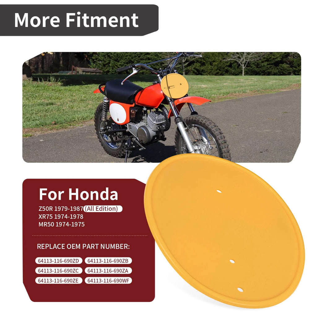 Number Plate for Honda Z50R (1979–1987) 64113-116-690ZC
