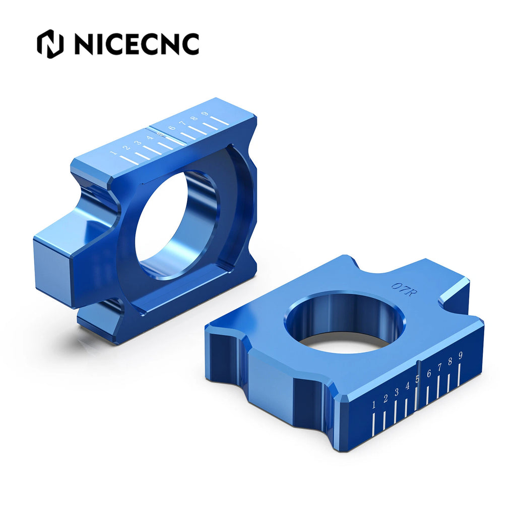 CNC Axle Blocks Chain Adjuster for Yamaha YZ125 YZ250 YZ250F (2002–2021)