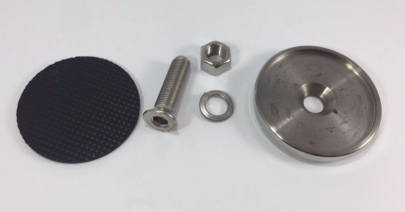 Stainless Steel Brake Clutch Pedal Pad Round 3 Inch for Ford (1932–1959)