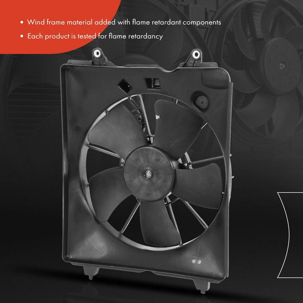 2X Cooling Fan Assembly with Shroud for Honda CR-V (2010–2011)