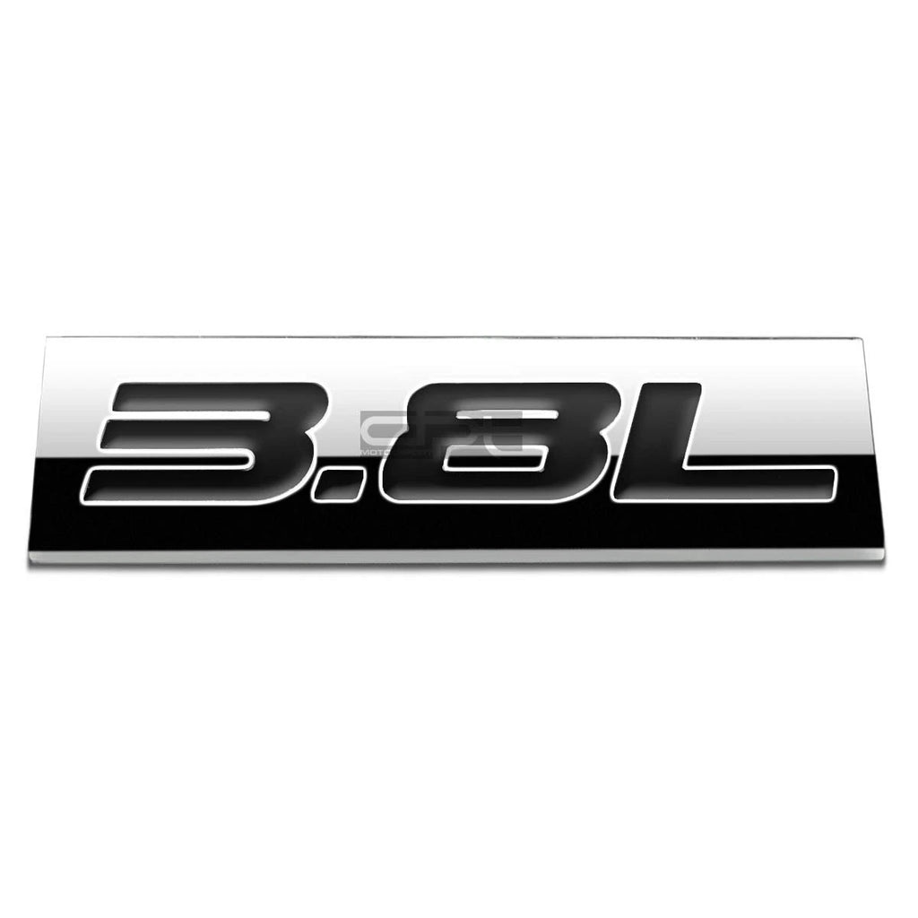 Polished Chrome Badge for 3.8L Engine (No Specific )