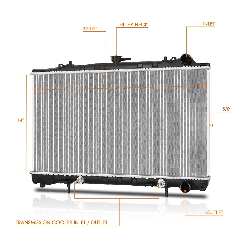 Aluminum Core Radiator for Nissan 240SX (1991–1994) DPI-1276