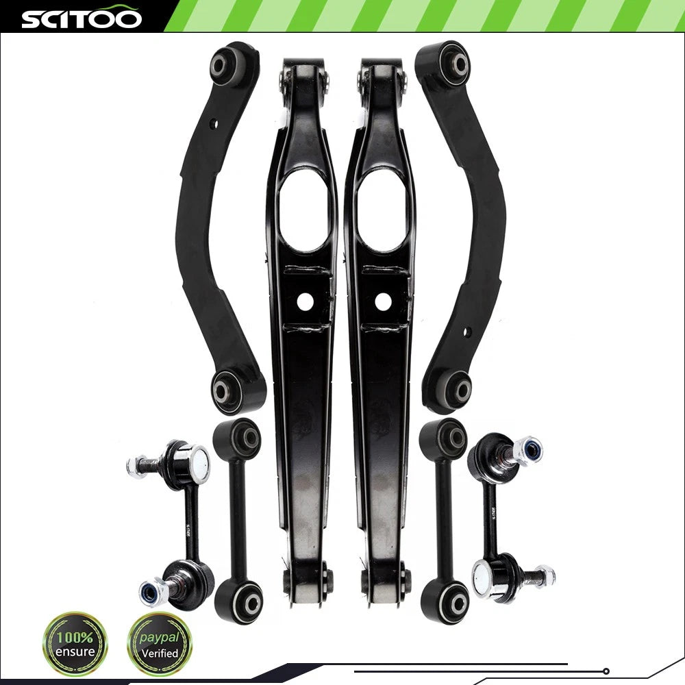 Set of 8 Control Arms with Ball Joints & Sway Bar End Links for Dodge Caliber Jeep Patriot (2007–2017)