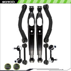 Set of 8 Control Arms with Ball Joints & Sway Bar End Links for Dodge Caliber Jeep Patriot (2007–2017)