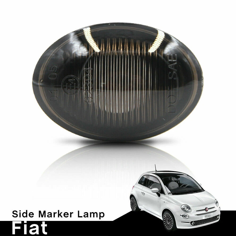 Smoke Lens Side Marker Light Housing for Fiat 500 (2007–2019)