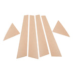 6 x Silver Pillar Post Window Cover Trim for Kia Forte K3 (2009-2012)