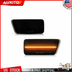 2X Black Front Corner Side Marker Signal Light for Ford Bronco Sport (2021–2023)