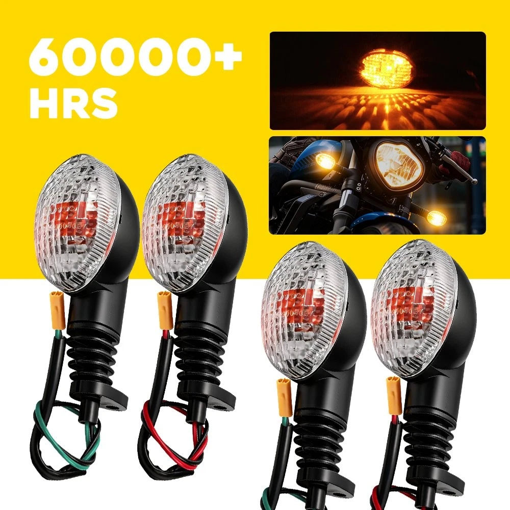 Set of 4 Turn Signal Light Indicators for Kawasaki Ninja 250R (2008–2012)