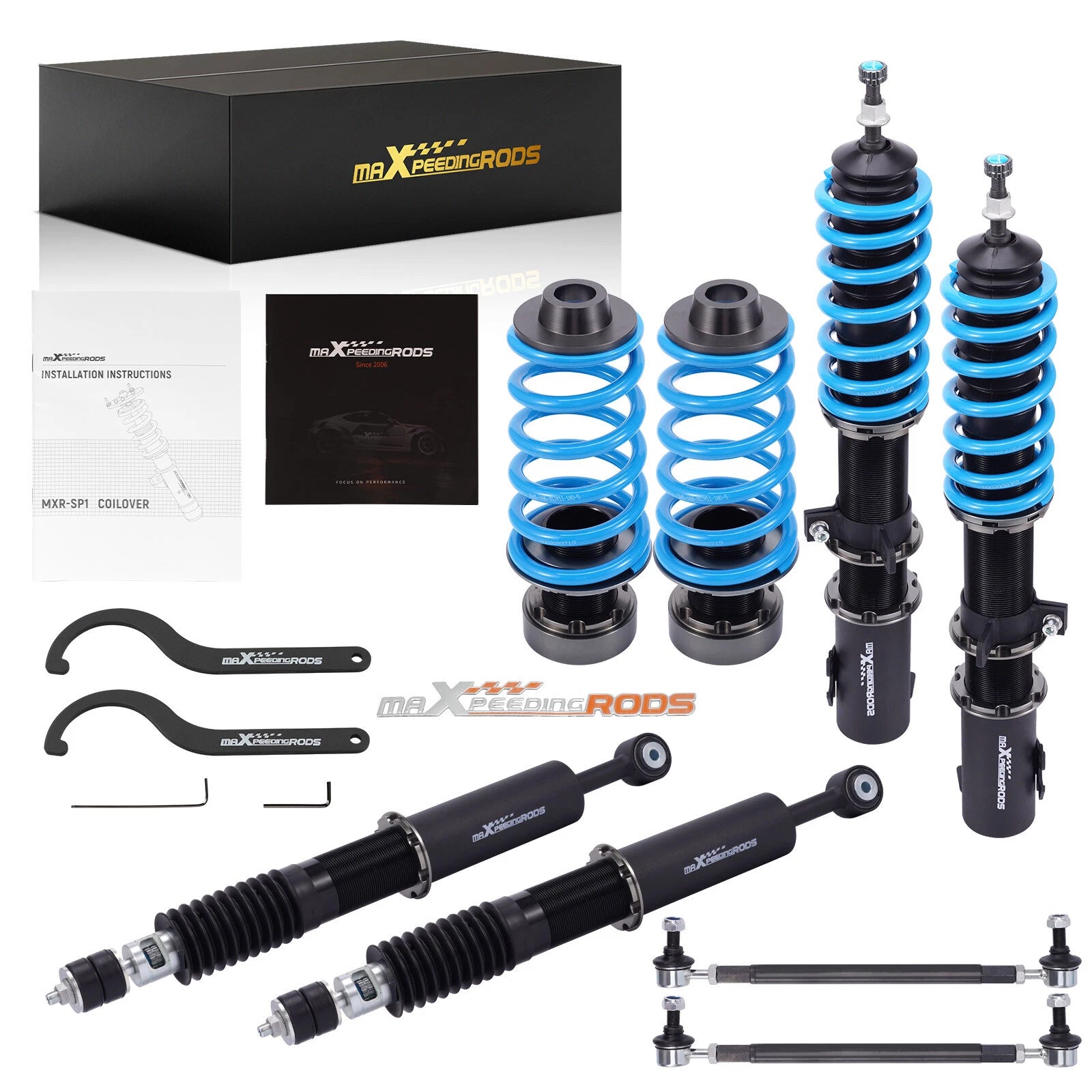24 Way Adjustable Coilovers Lowering Kit for Scion xD (2008–2014), Yaris (2007–2011)