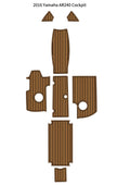 EVA Foam Cockpit Pads for Yamaha AR240 (2016) - Teak Deck Floor Mat