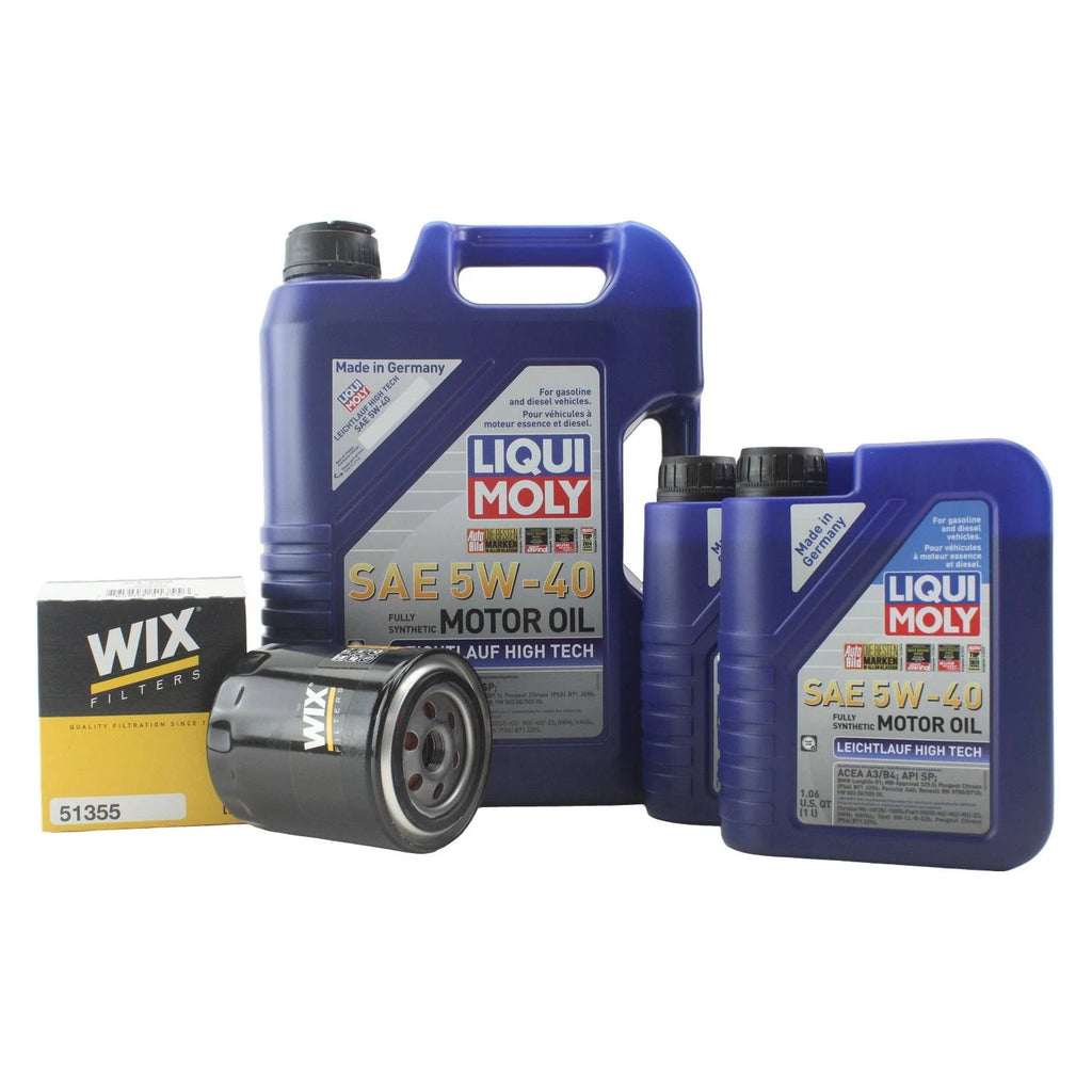 Oil Change Kit 7L Liqui Moly 5W-40 for Audi V6 2.7/2.8L