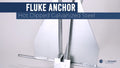 8 Lb Fluke Boat Anchor for Marine Use (Hot Dipped Galvanized Steel)