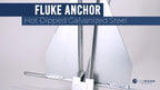 8 Lb Fluke Boat Anchor for Marine Use (Hot Dipped Galvanized Steel)