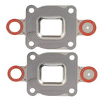 2X Exhaust Manifold Elbow Riser Gasket for MerCruiser 4.3 5.0 5.7 (V6 V8)
