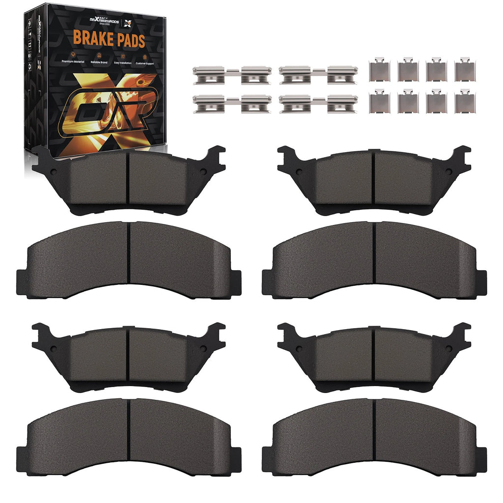 Set of 4 Front & Rear Brake Pads for Ford F-150 (2012–2020) P1414 P1602