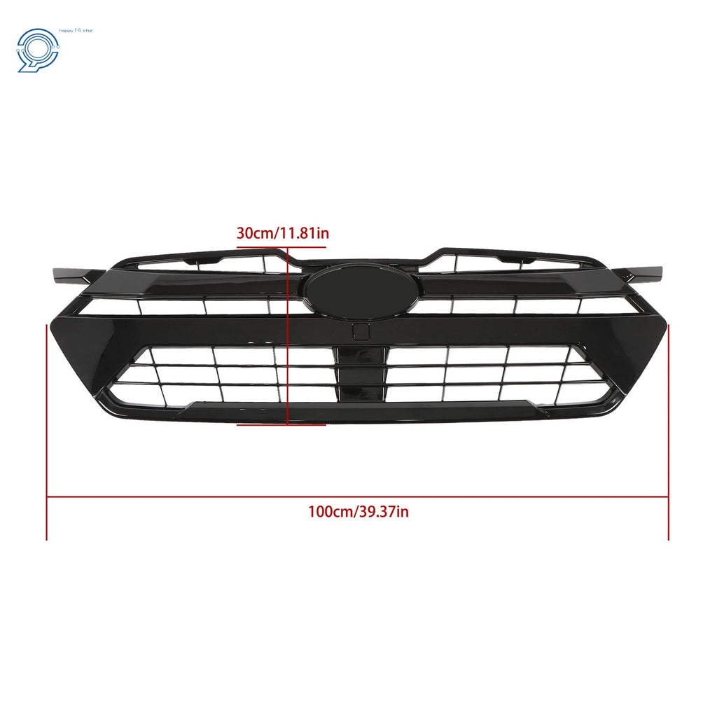 Front Bumper Upper Grille for Subaru Crosstrek (2024) - Glossy Black