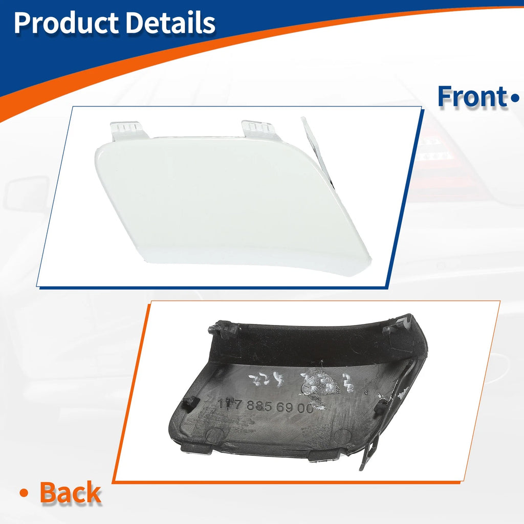 Tow Hook Cover for Mercedes-Benz CLA250 (2014–2019) No.A1178856900 White