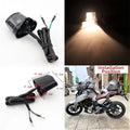ABS Black Shell Motorcycle Rear License Plate Light for