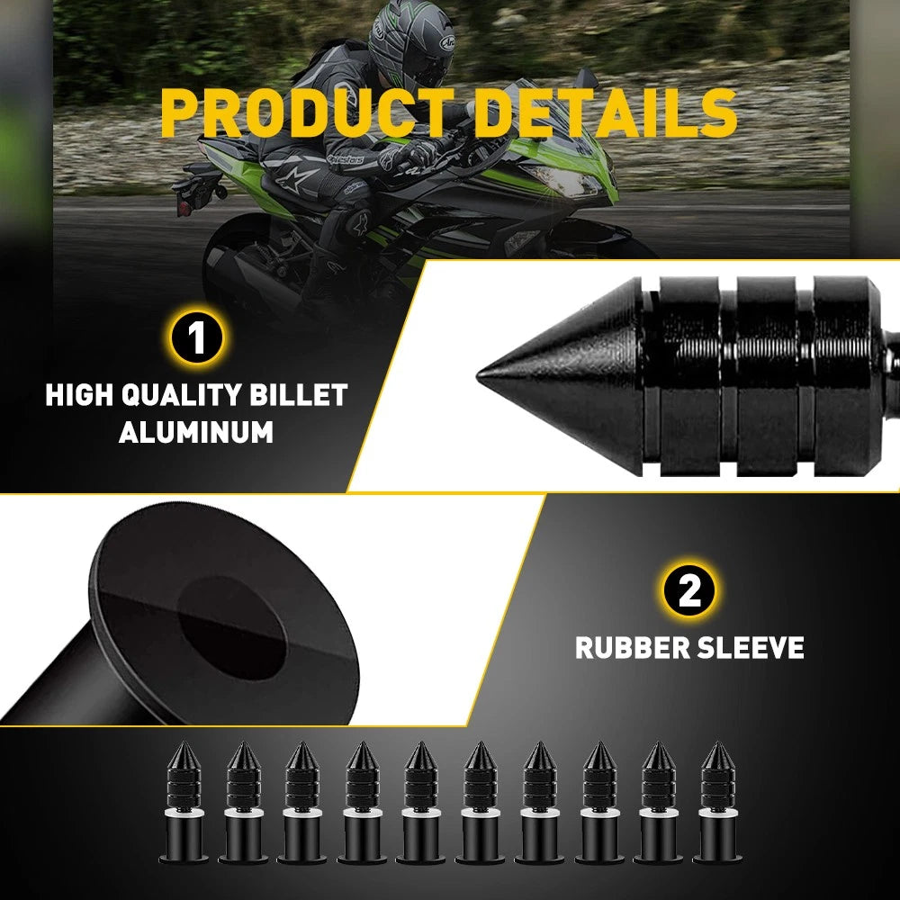 10x Windshield Spike Kit for Motorcycle (Universal)