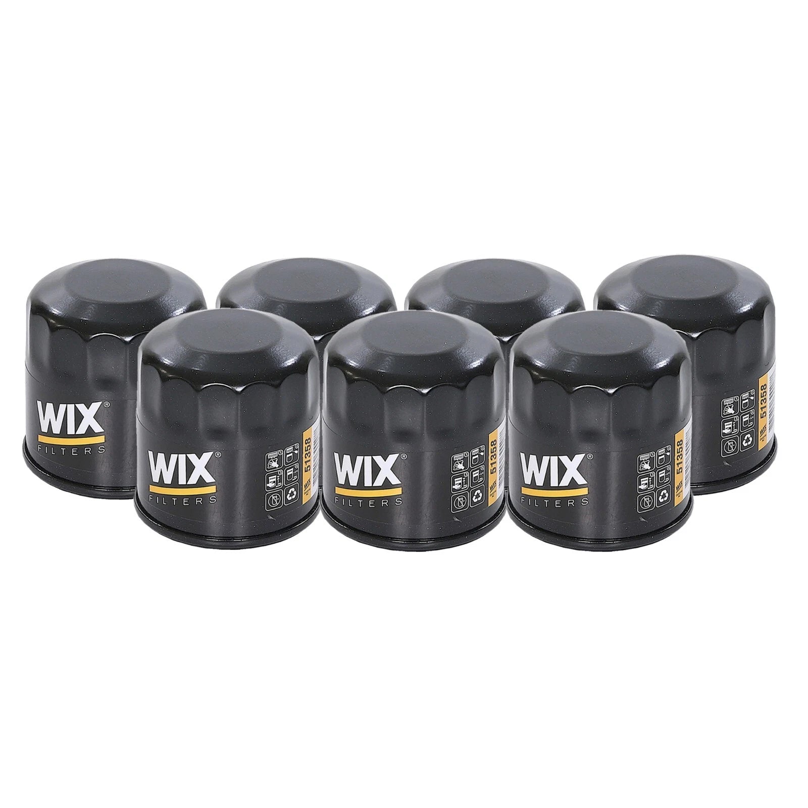 Set of 7 Engine Oil Filters for Chevy Dodge Honda Infiniti Kia Mazda Nissan