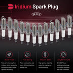Set of 12 Iridium Spark Plugs 2382 for Isuzu Amigo Axiom Rodeo (1998–2004)