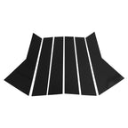 6 Pcs Pillar Window Trim for Chevy Captiva (2019–2023) Black