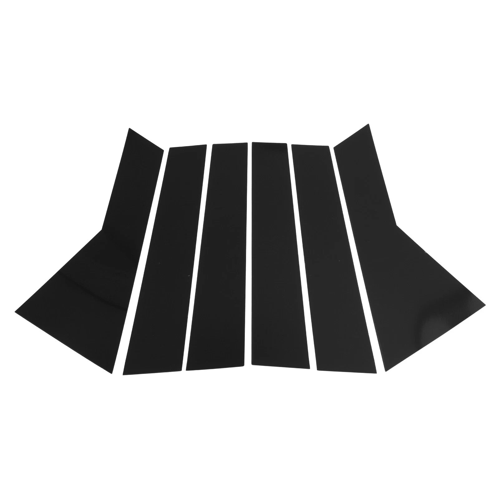 6 Pcs Pillar Window Trim for Chevy Captiva (2019–2023) Black