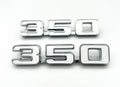 Fender Emblems Chrome White Fill Replacement for 1969 Chevrolet Camaro