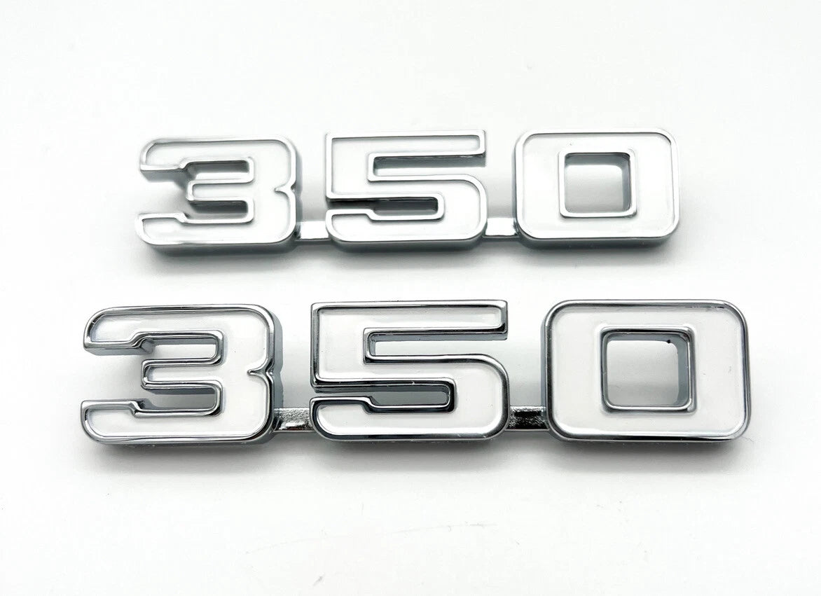 Fender Emblems Chrome White Fill Replacement for 1969 Chevrolet Camaro