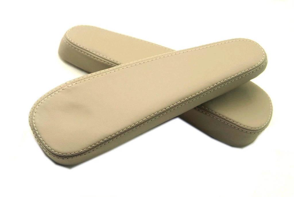 Front Seat Armrest Cover for Isuzu Trooper (1992–2002) Beige Leather Synthetic