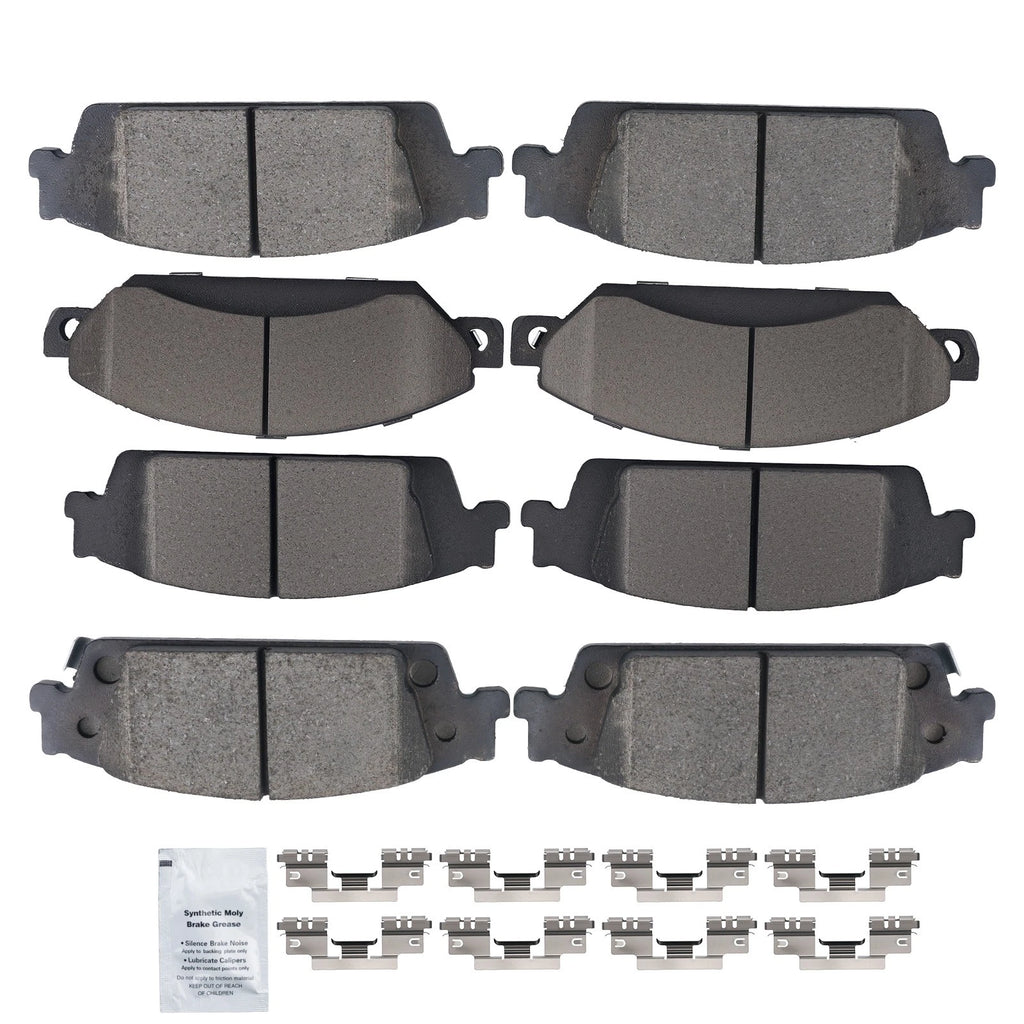 Set of 4 Ceramic Brake Pads for Cadillac Escalade ESV GMC Yukon (2015–2020)