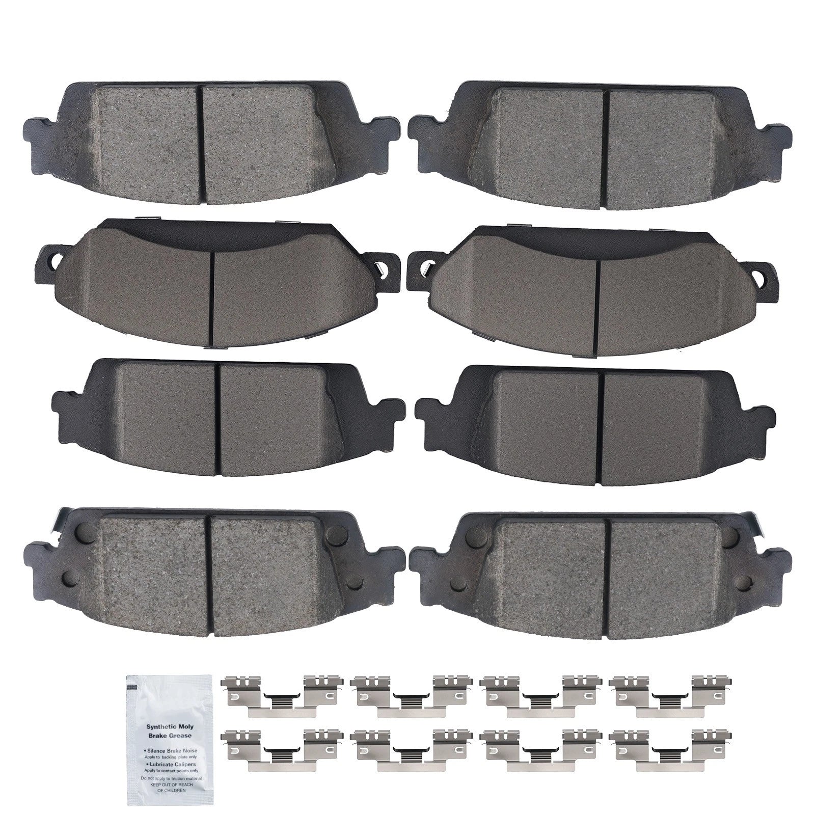 Set of 4 Ceramic Brake Pads for Cadillac Escalade ESV GMC Yukon (2015–2020)